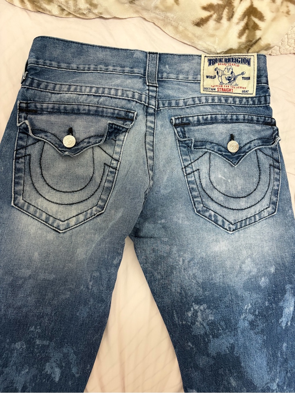 True Religion Men’s Blue Straight Jeans